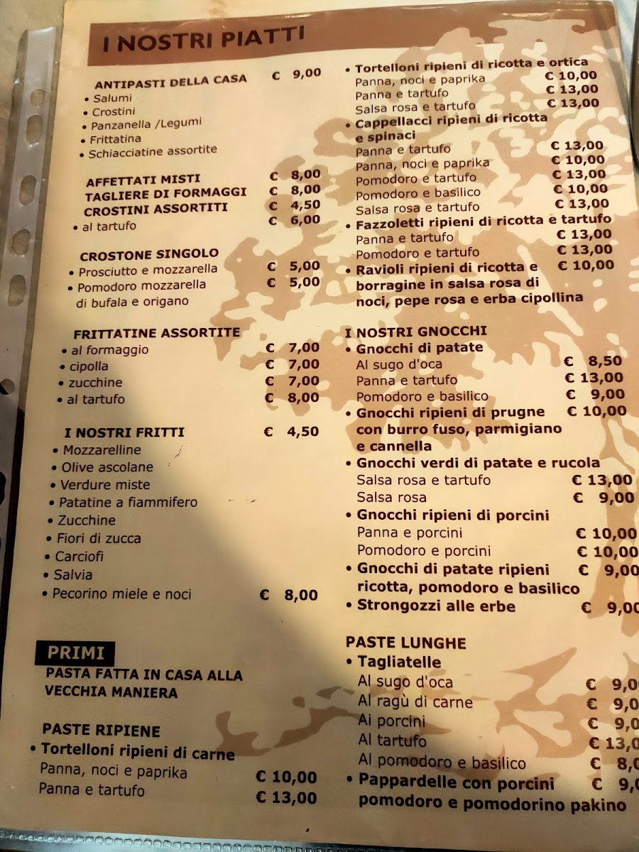 Menu Ristorante Le Noci-1